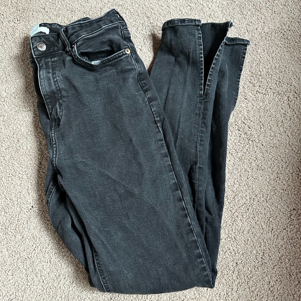 Black Split-hem Denim